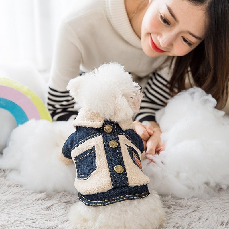 Thick warm coat for pets