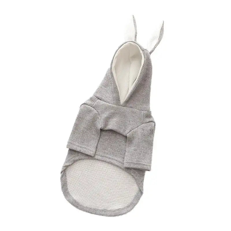 dog hoodie grey