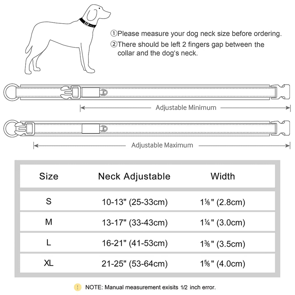 Personalized Dogs Padded Collars