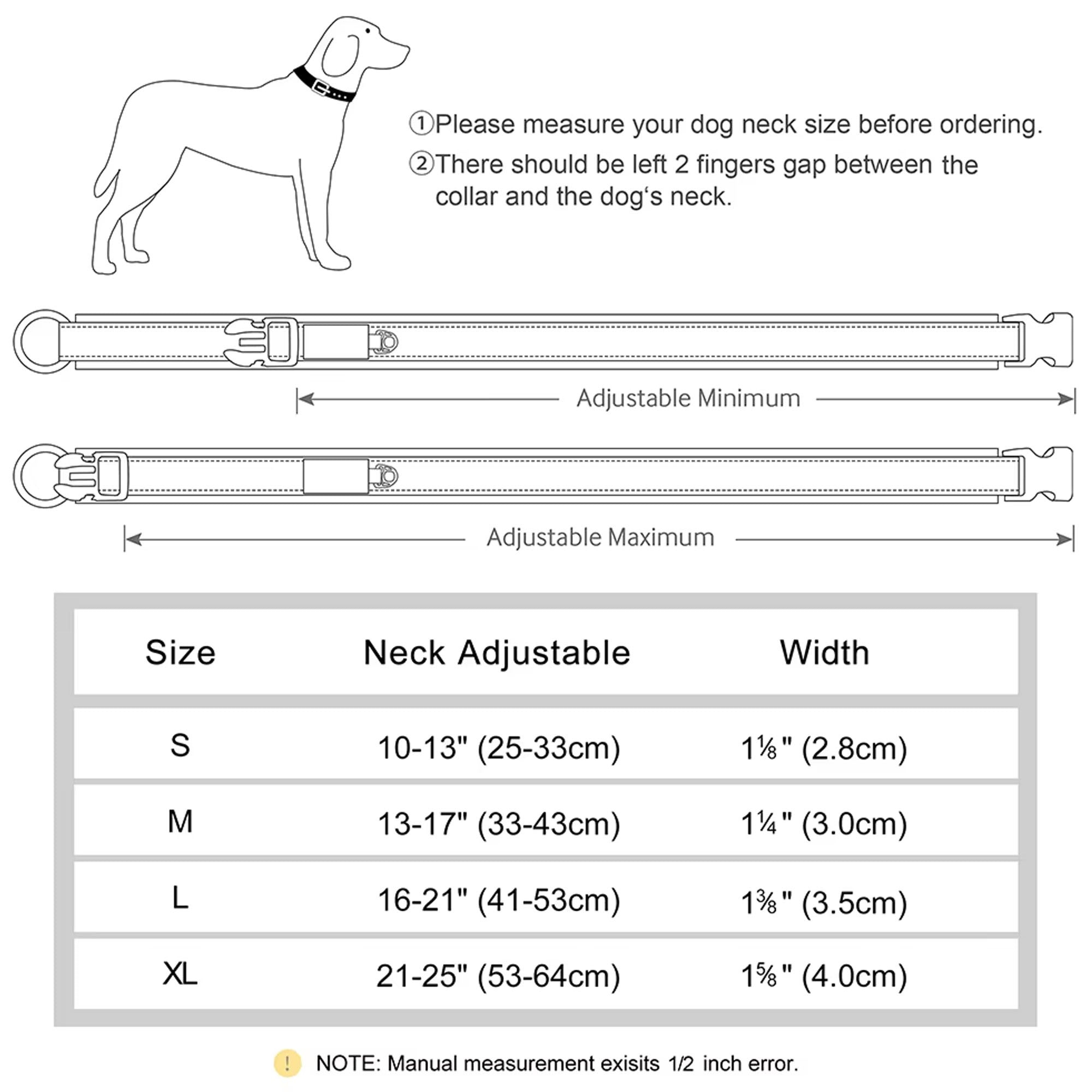 Personalized Dogs Padded Collars